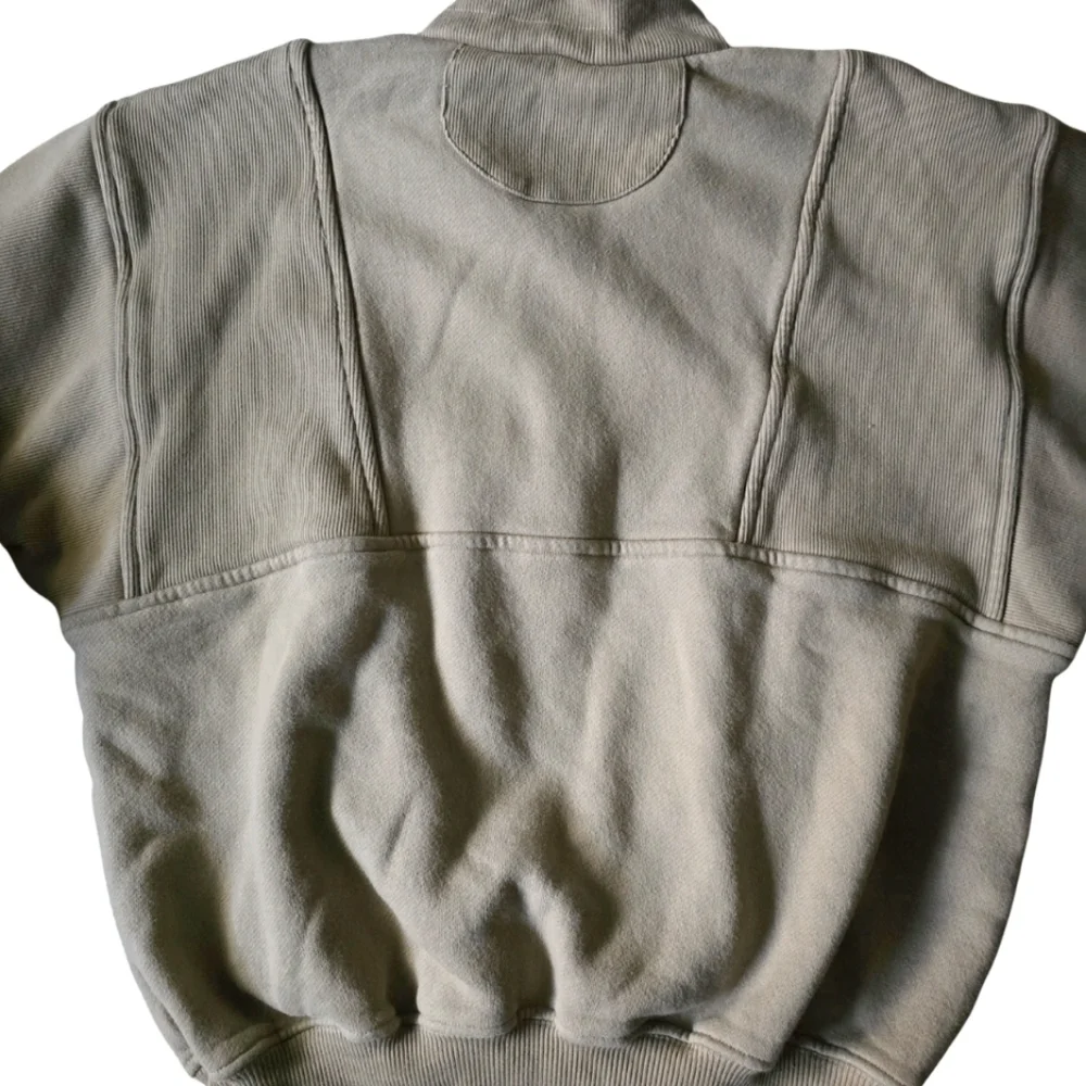 JOAH BROWN Retro Half Zip Pullover Sweatshirt M/L Tan Brown - Picture 7 of 11
